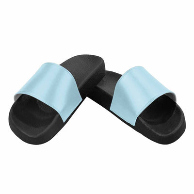 Mens Slide Sandals Misty Light Blue Flip Flops - Mens | Slides