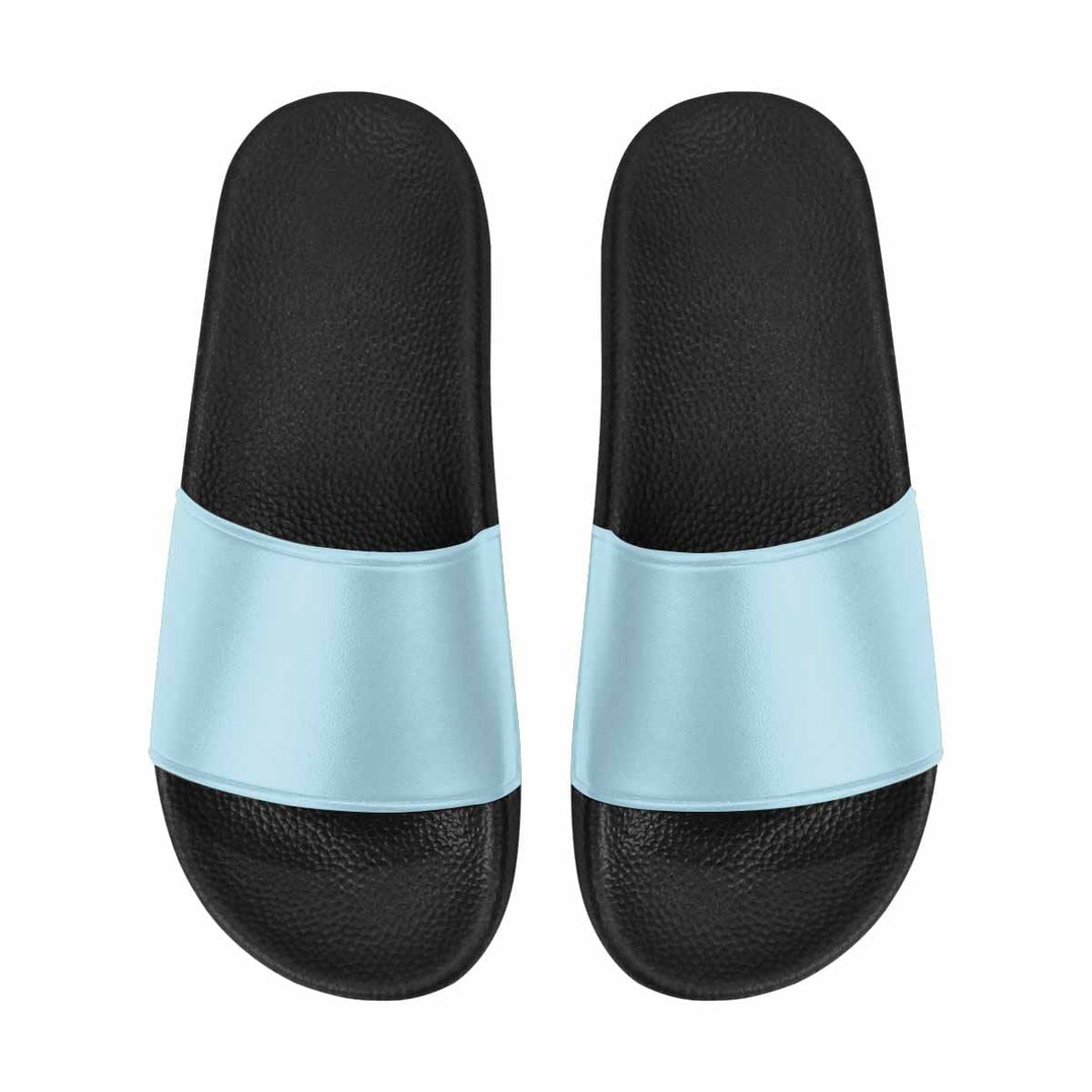 Mens Slide Sandals Misty Light Blue Flip Flops - Mens | Slides