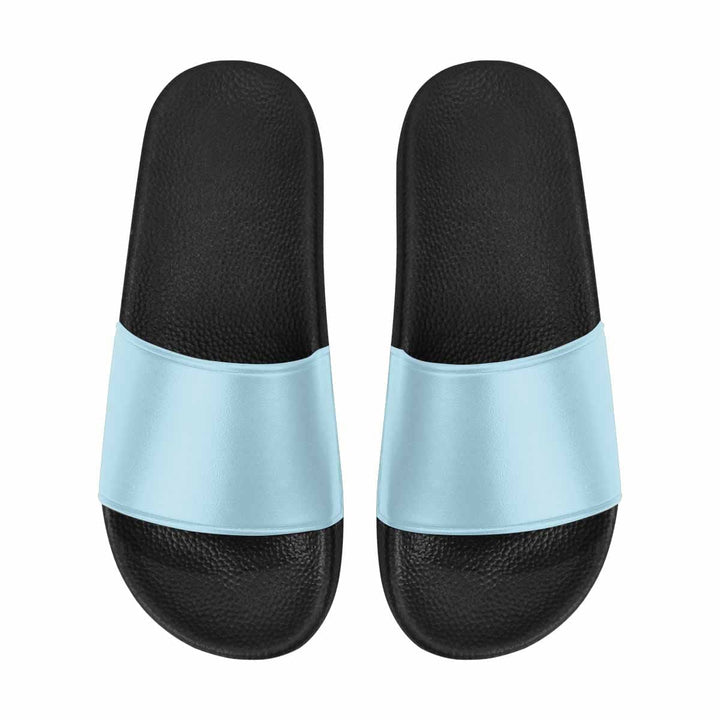 Mens Slide Sandals Misty Light Blue Flip Flops - Mens | Slides