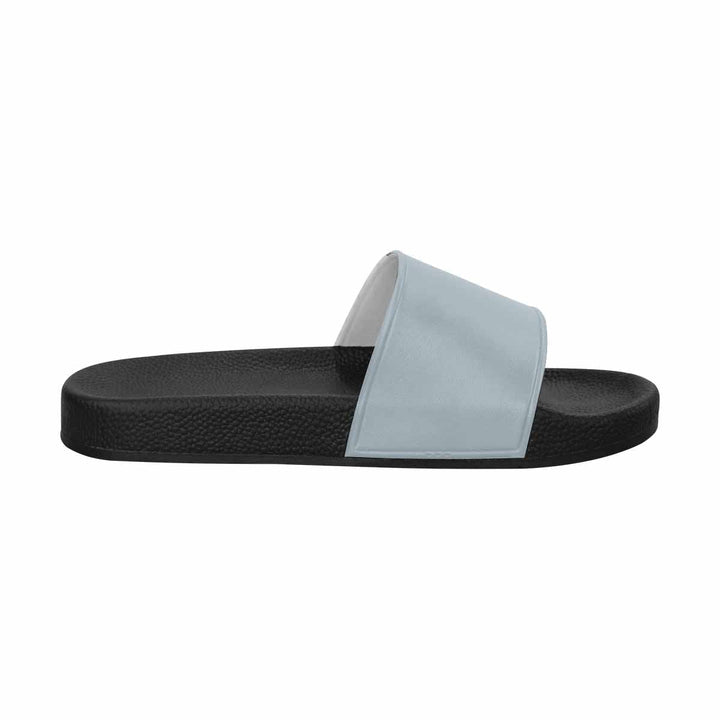 Mens Slide Sandals Misty Blue Gray Flip Flops - Mens | Slides