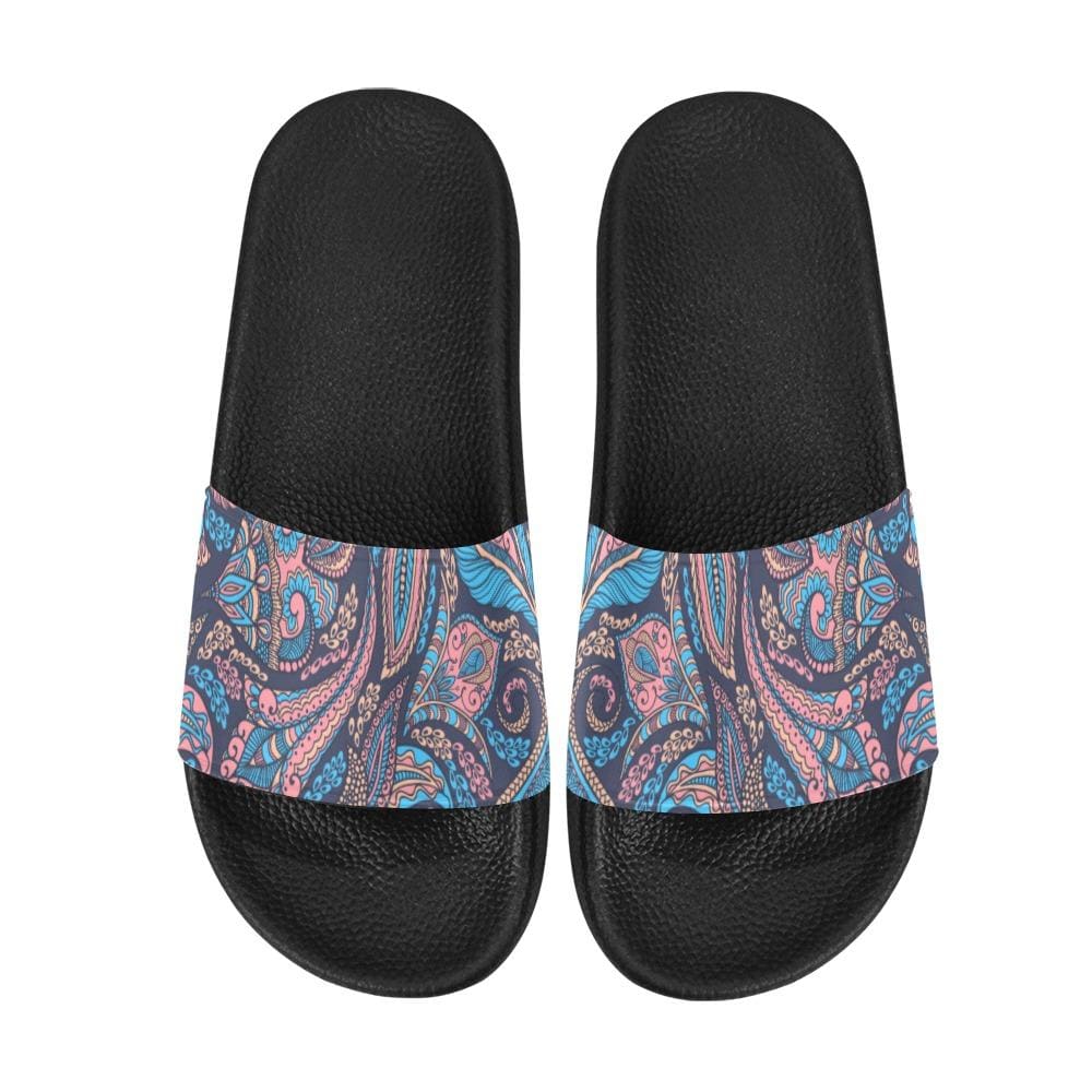 Mens Slide Sandals Paisley Print - Mens | Slides