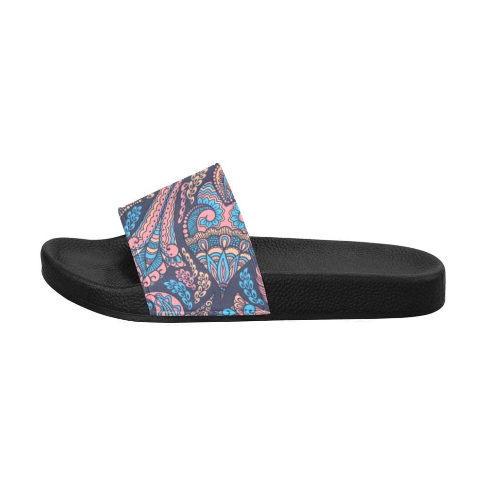 Mens Slide Sandals Paisley Print - Mens | Slides