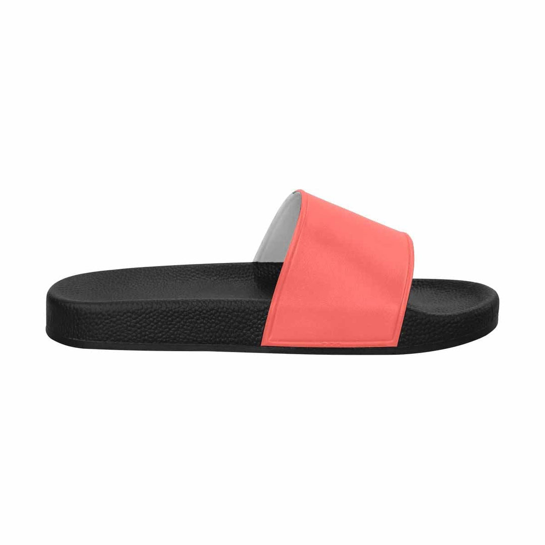 Mens Slide Sandals Pastel Red Flip Flops - Mens | Slides