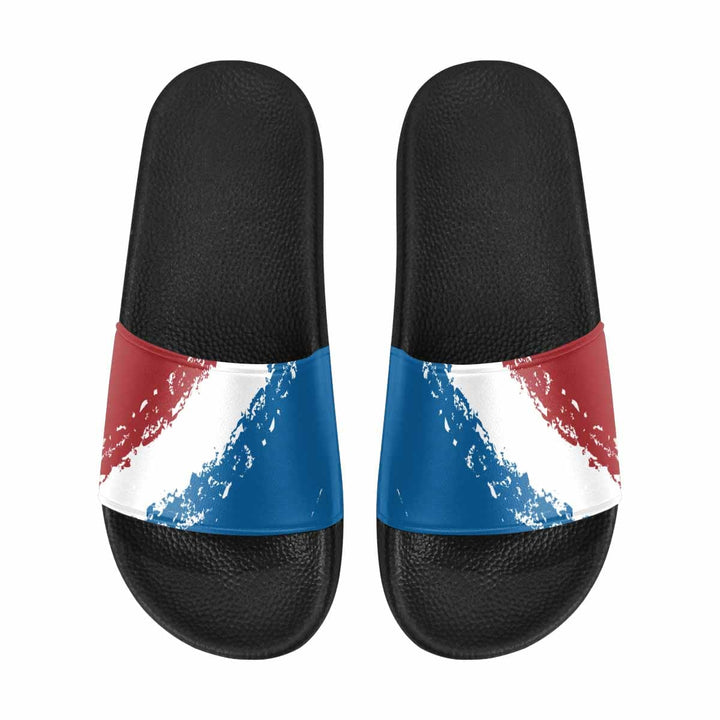 Mens Slide Sandals Red White Blue Print - Mens | Slides