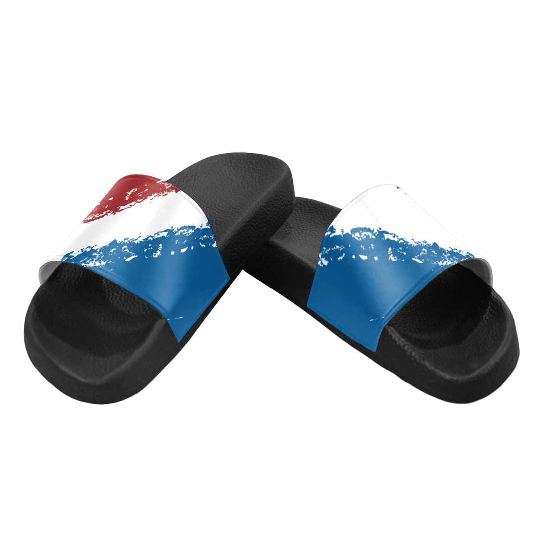 Mens Slide Sandals Red White Blue Print - Mens | Slides