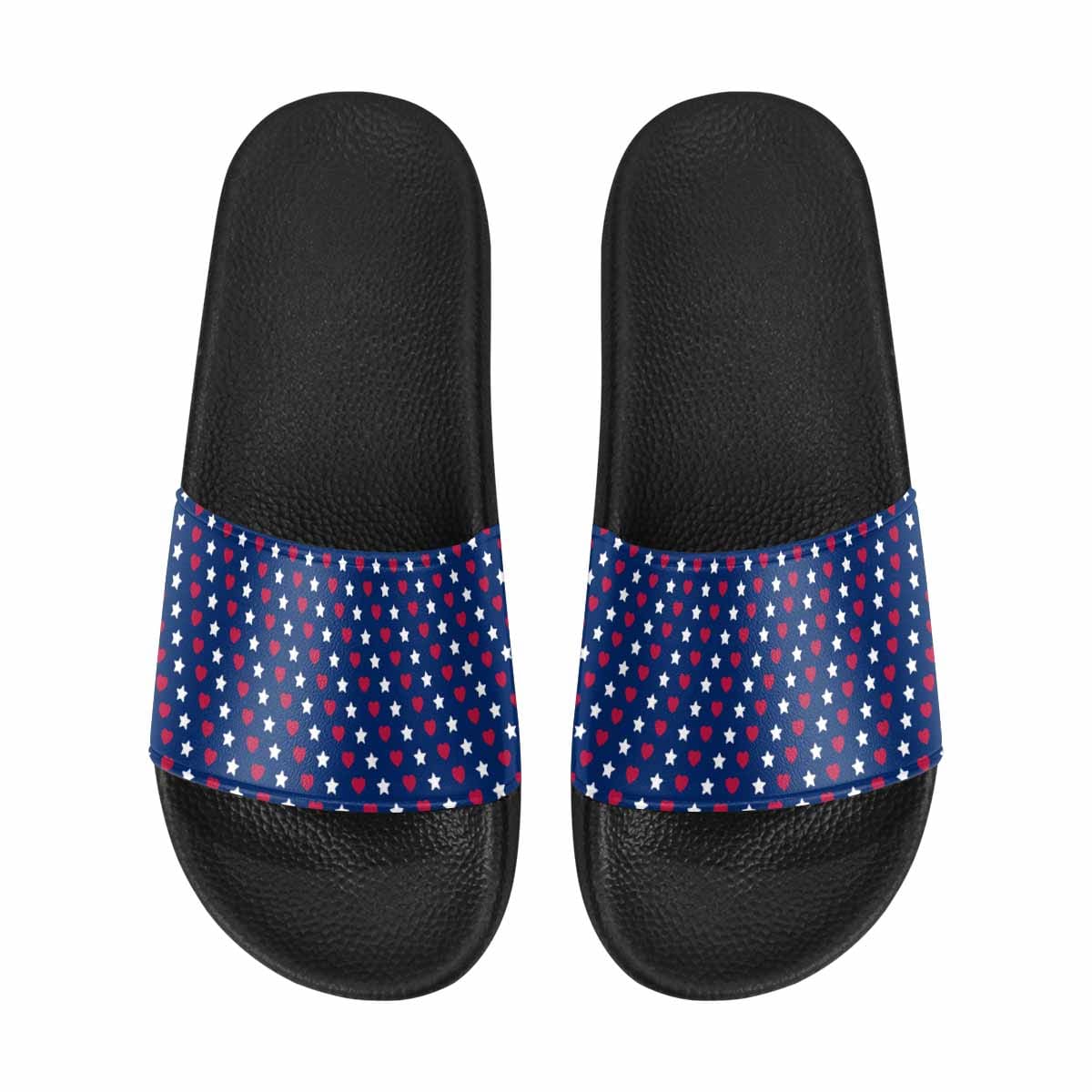 Mens Slide Sandals Red White Blue - Stars And Stripes - Mens | Slides