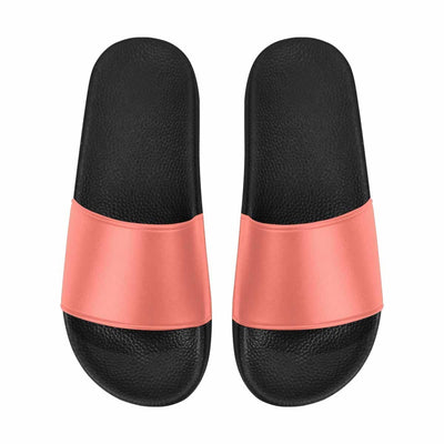Mens Slide Sandals Salmon Red Flip Flops - Mens | Slides