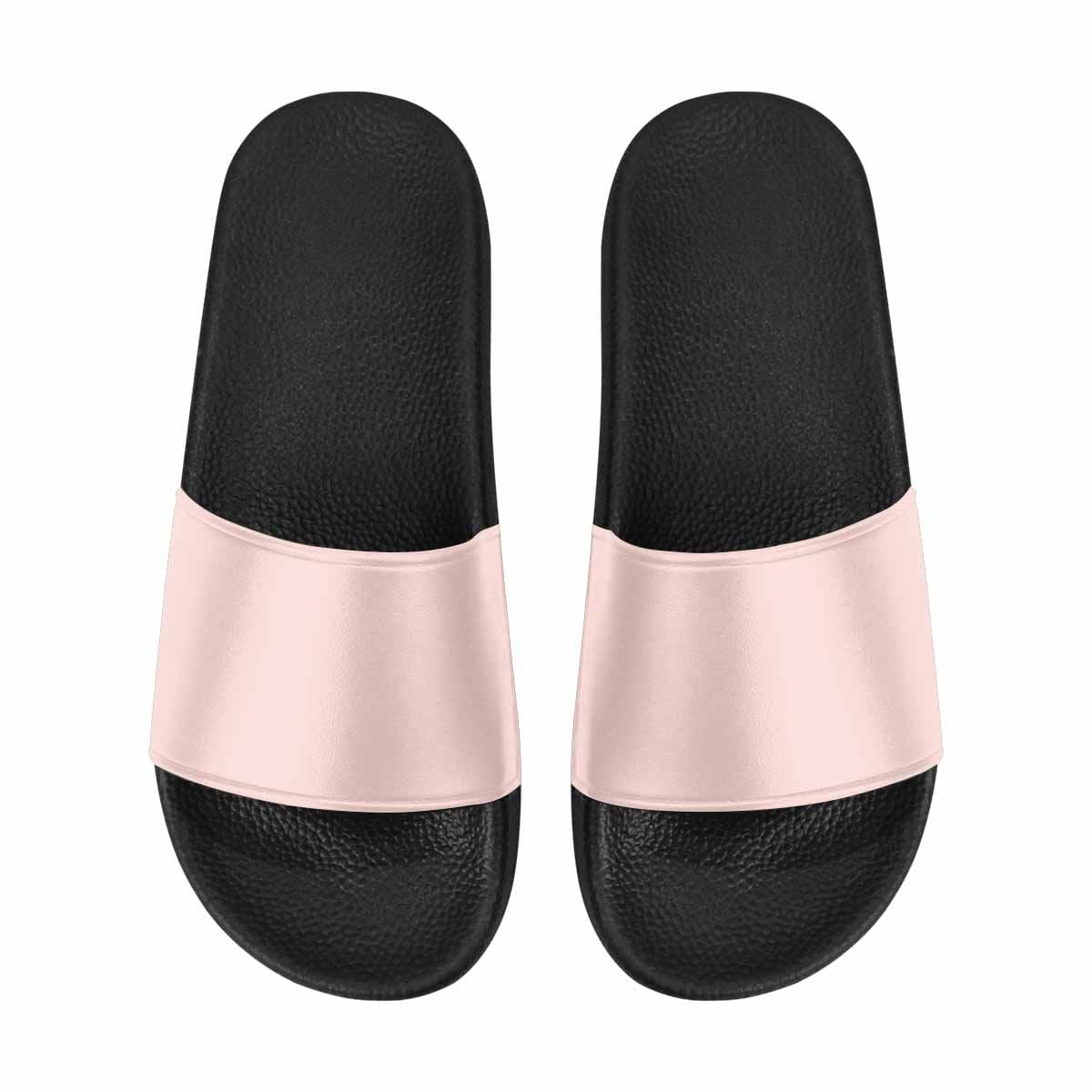 Mens Slide Sandals Scallop Seashell Pink Flip Flops - Mens | Slides