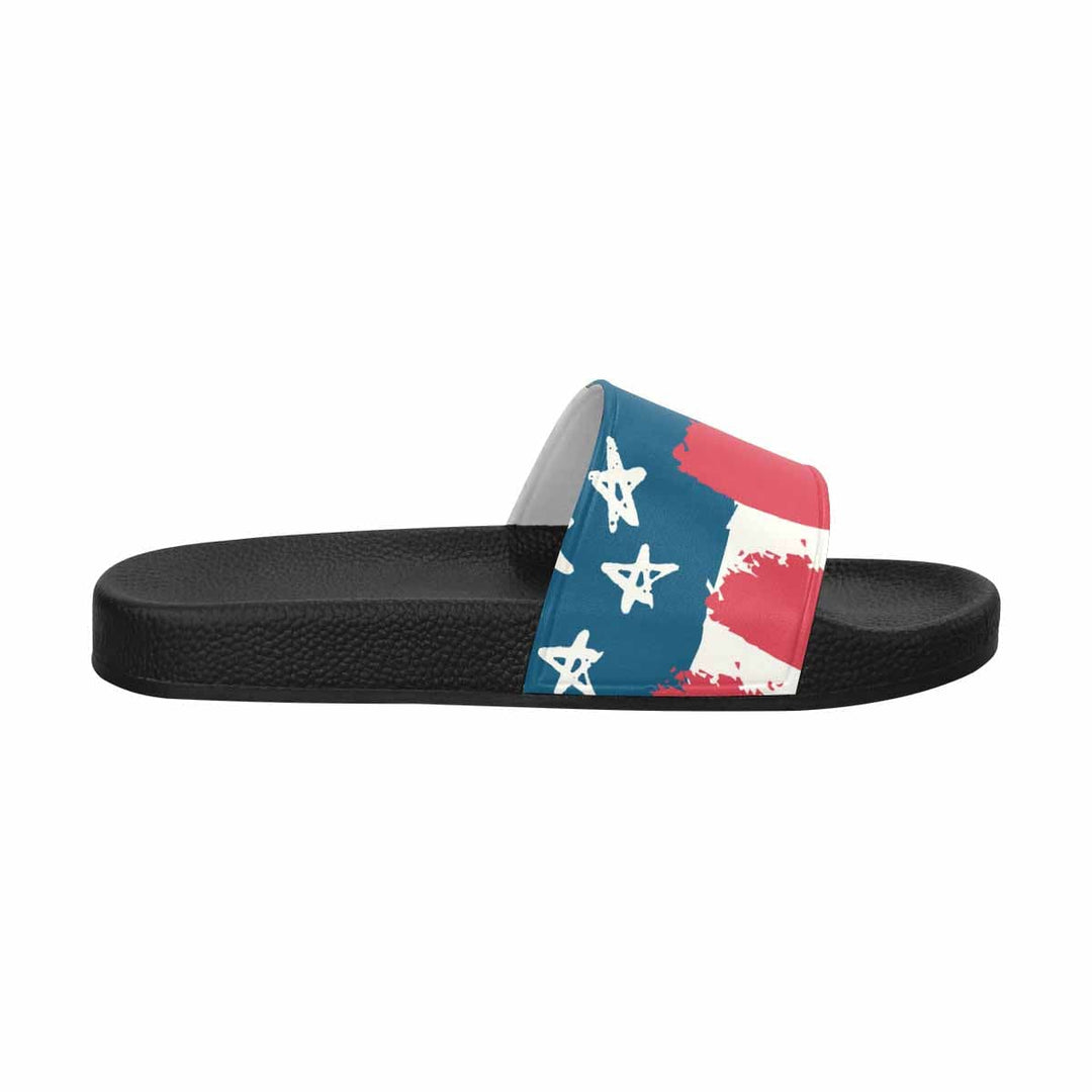 Mens Slide Sandals Stars and Stripes Print - Mens | Slides