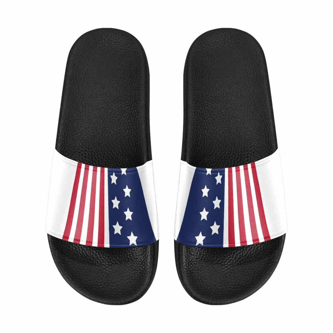 Mens Slide Sandals Stars and Stripes Print - Mens | Slides