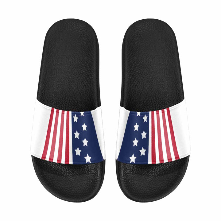 Mens Slide Sandals Stars and Stripes Print - Mens | Slides