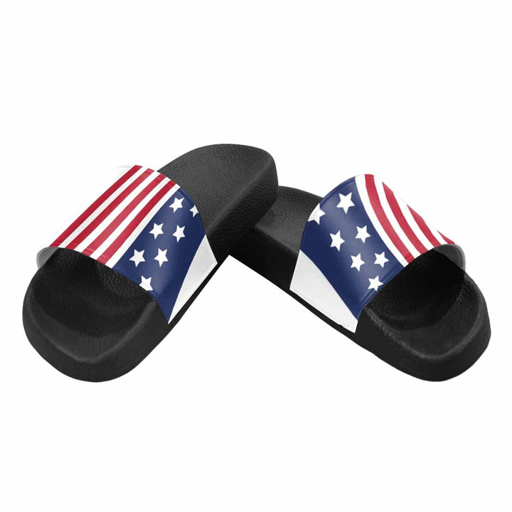 Mens Slide Sandals Stars and Stripes Print - Mens | Slides