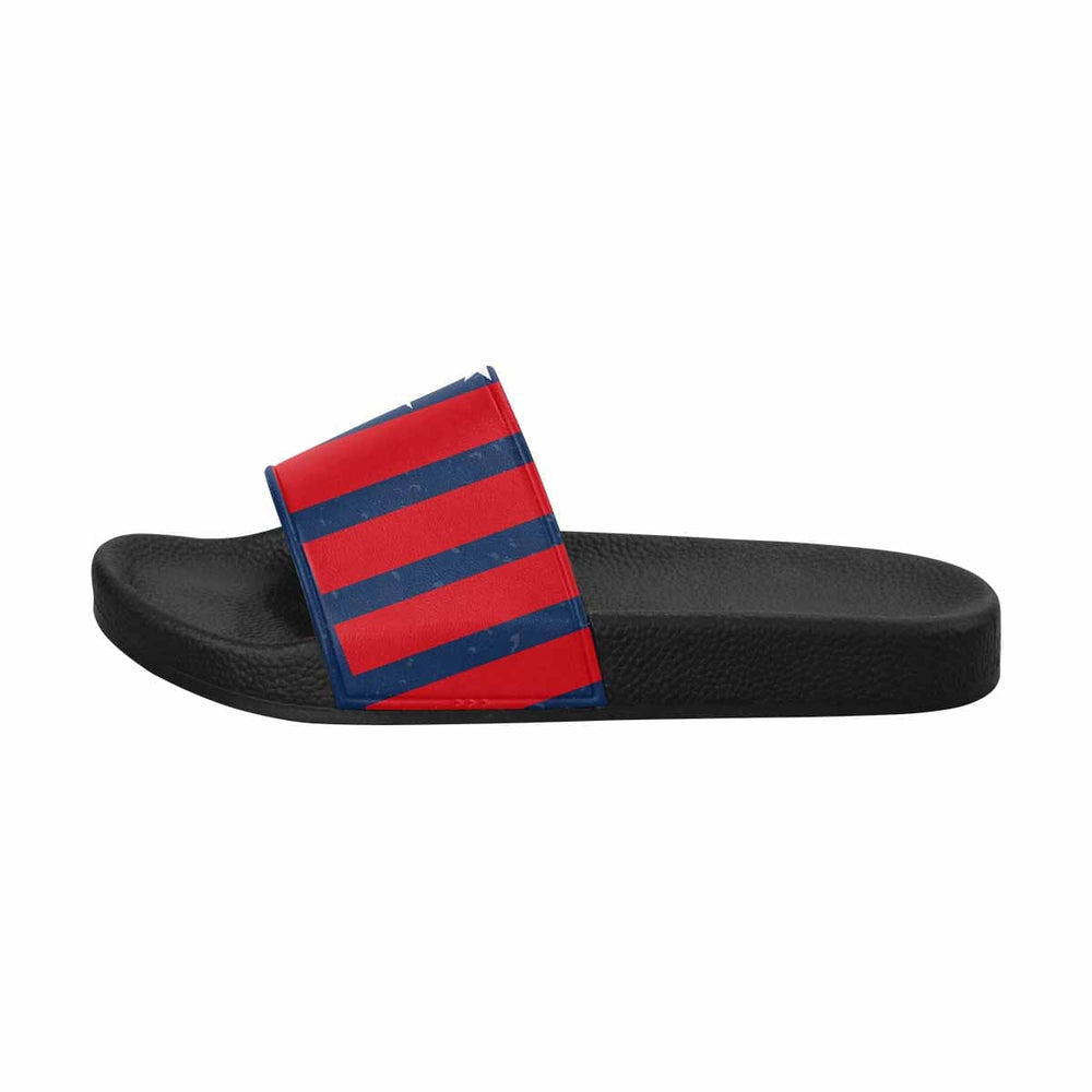 Mens Slide Sandals - Stars and Stripes Print - Mens/Slides