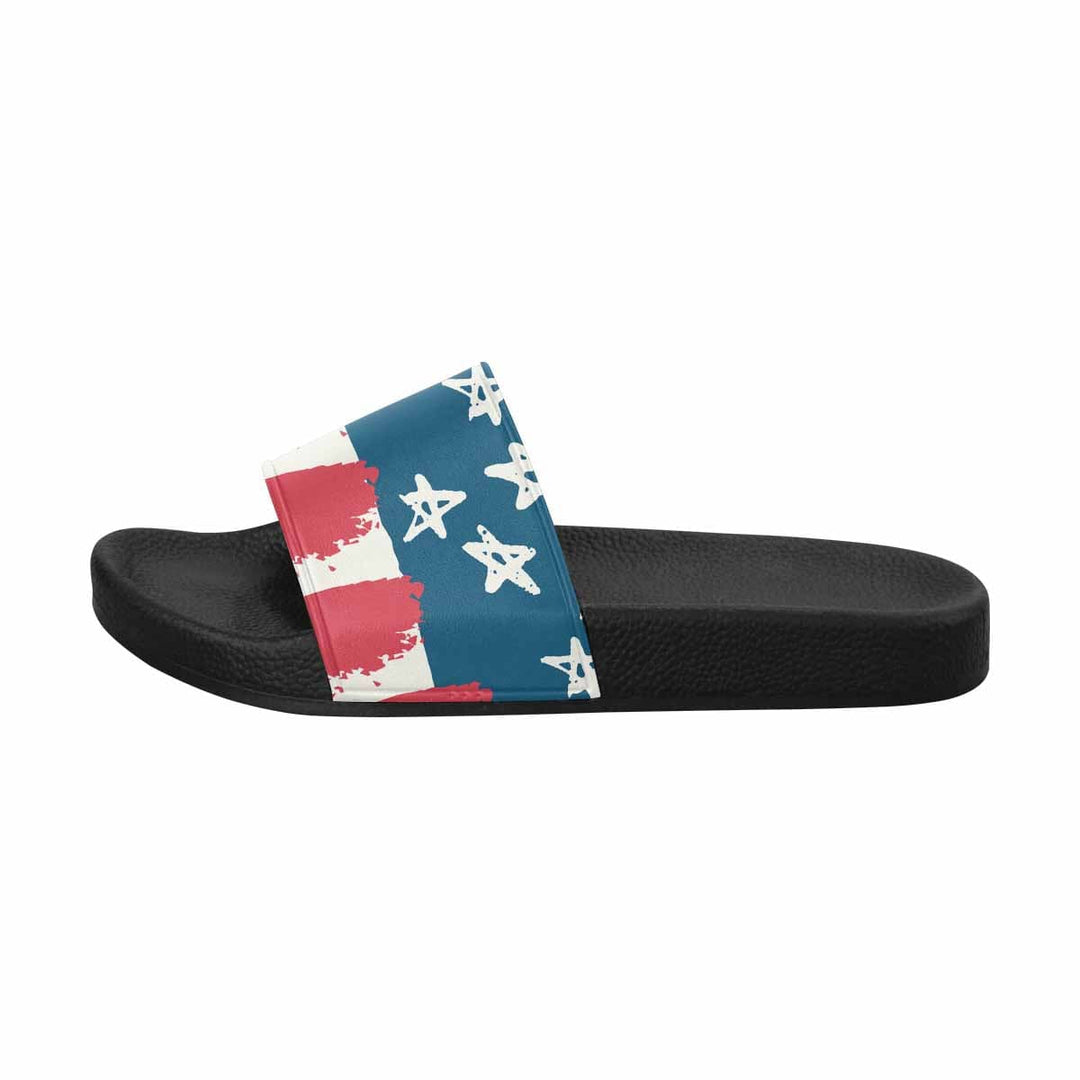 Mens Slide Sandals Stars and Stripes Print - Mens | Slides