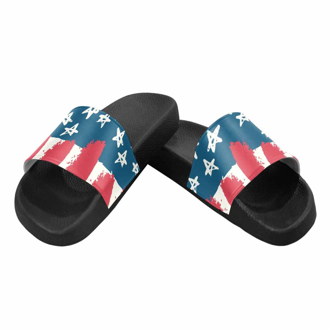 Mens Slide Sandals Stars and Stripes Print - Mens | Slides