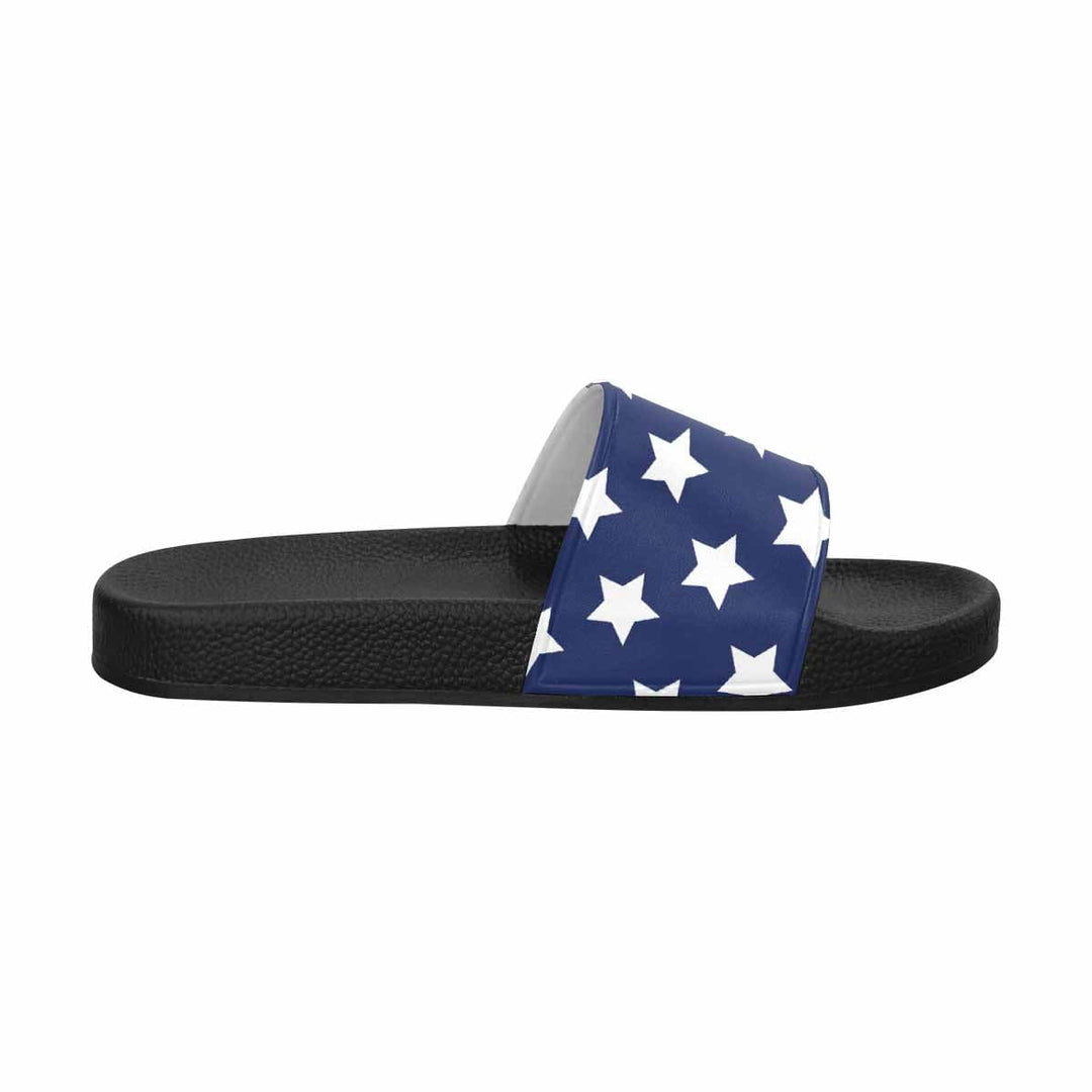 Mens Slide Sandals - Stars and Stripes Print - Mens/Slides