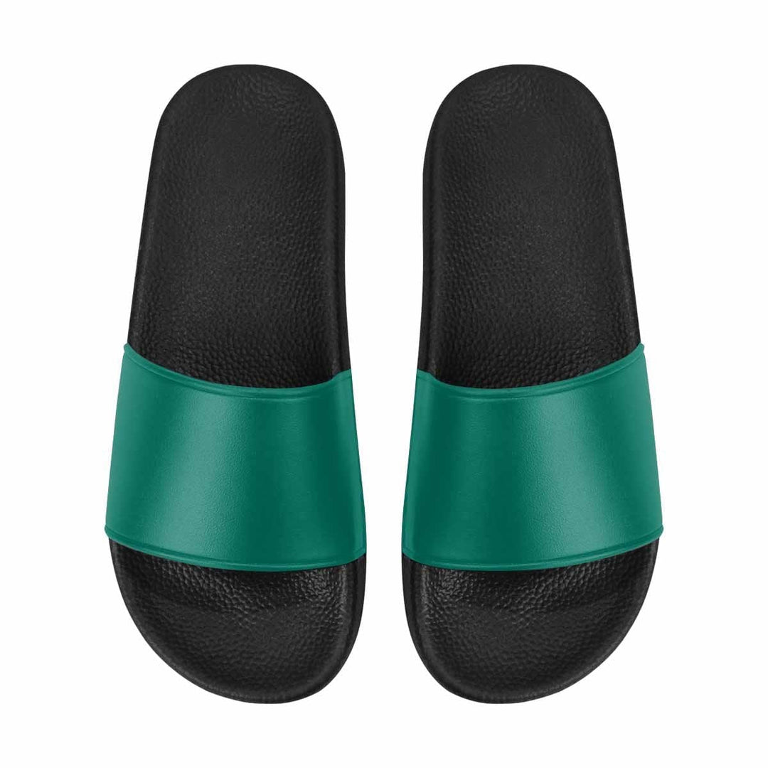 Mens Slide Sandals - Teal Green Flip Flops - Mens/Slides