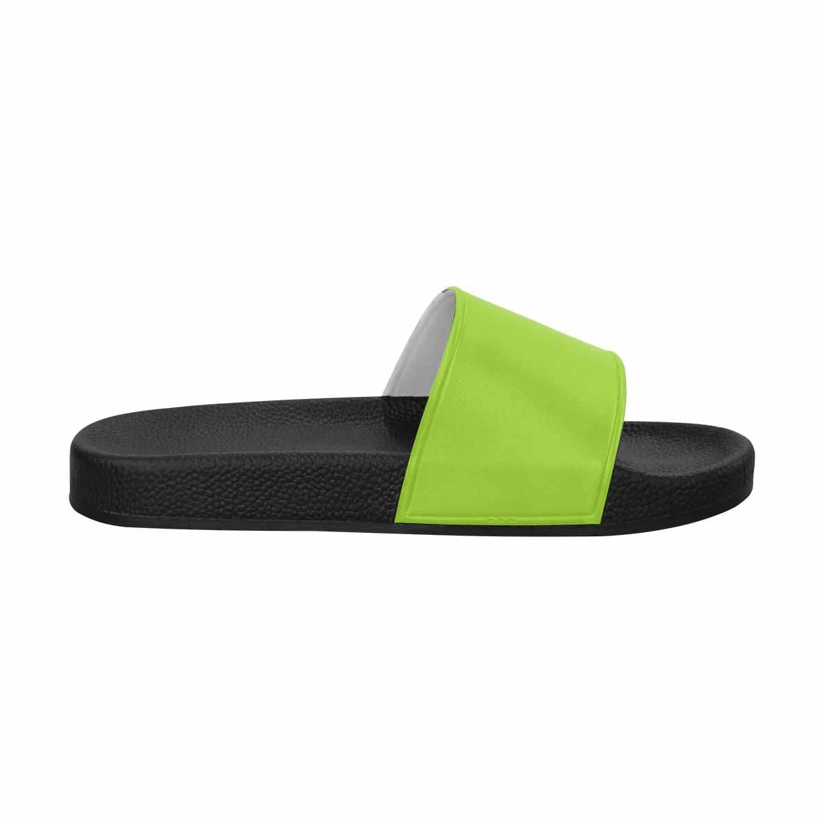 Mens Slide Sandals Yellow Green Flip Flops - Mens | Slides