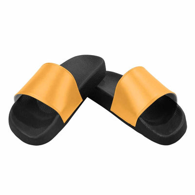 Mens Slide Sandals Yellow Orange Flip Flops - Mens | Slides