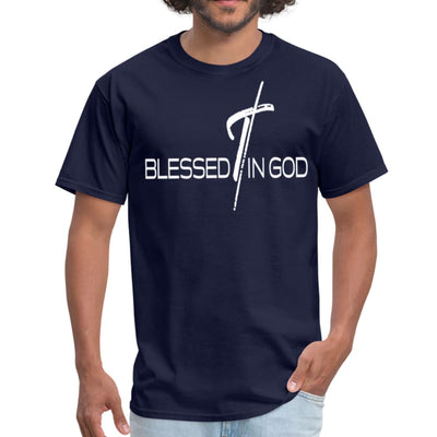 Mens Graphic Tee Blessed In God Print - Mens | T-Shirts