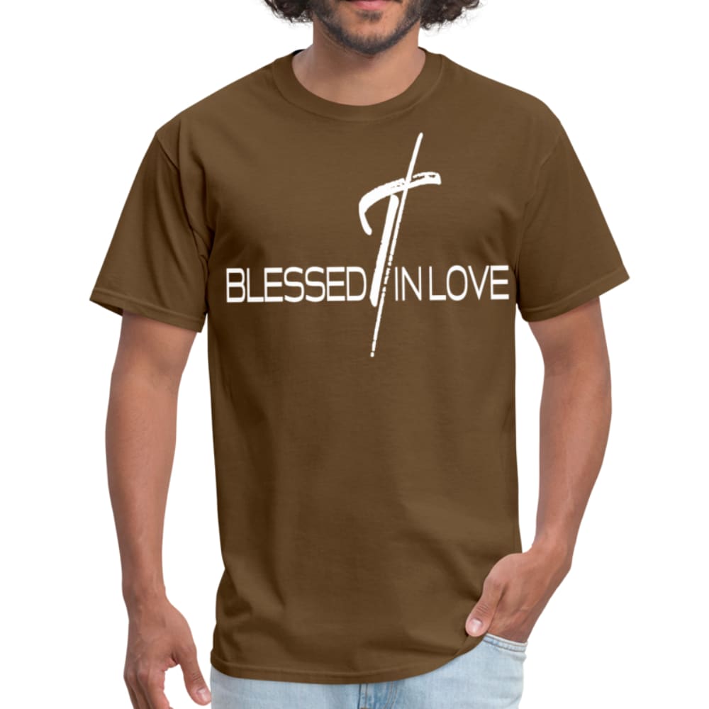 Mens T-shirt Blessed In Love Graphic Tee - Mens | T-Shirts