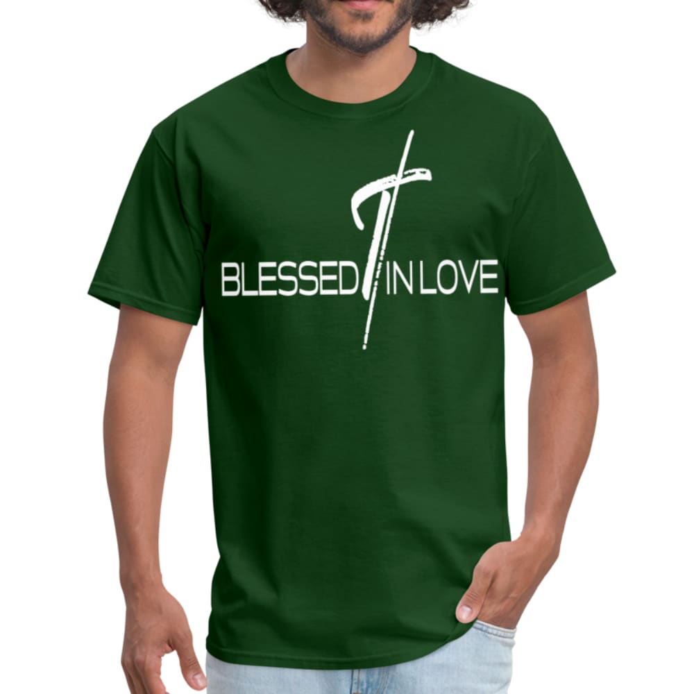 Mens T-shirt Blessed In Love Graphic Tee - Mens | T-Shirts