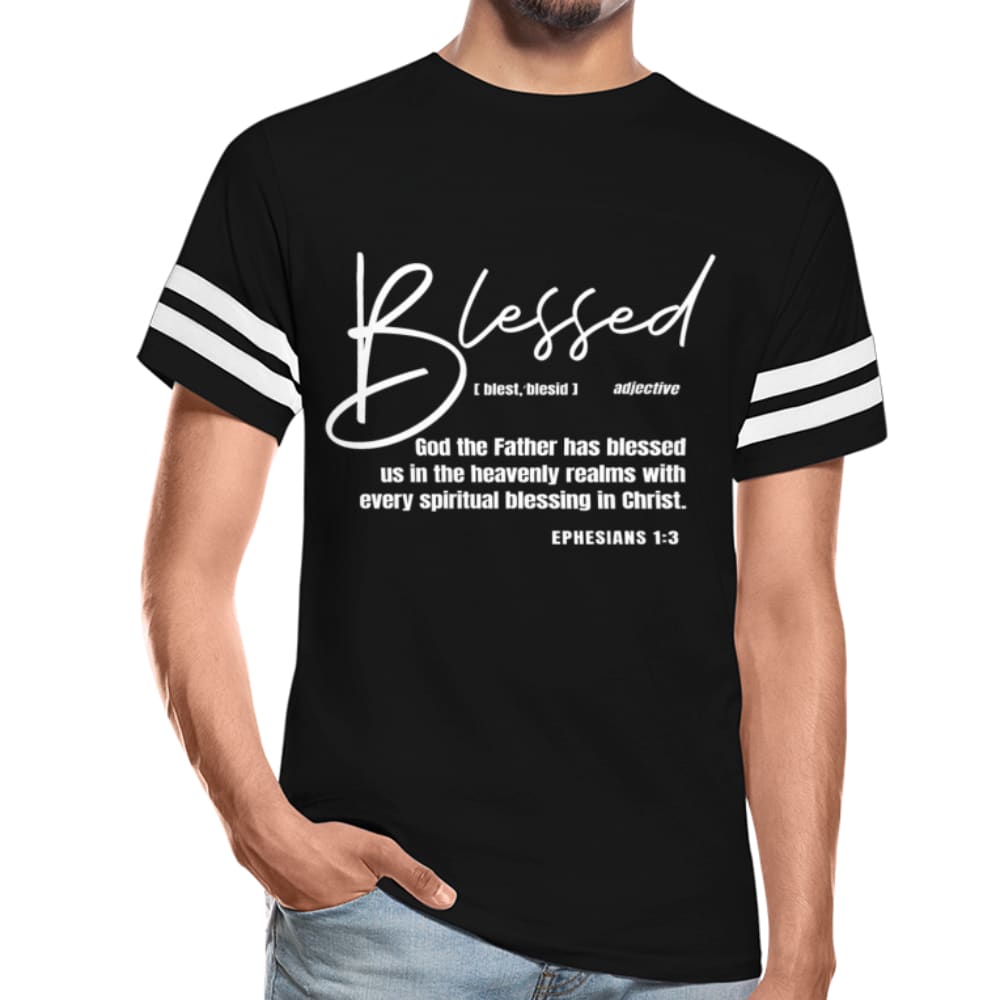 Mens T-shirt / Blessed With Every Spiritual Blessing Vintage Sport - Mens