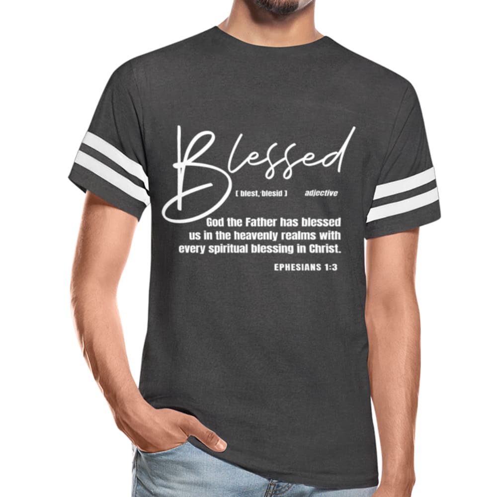 Mens T-shirt / Blessed With Every Spiritual Blessing Vintage Sport - Mens