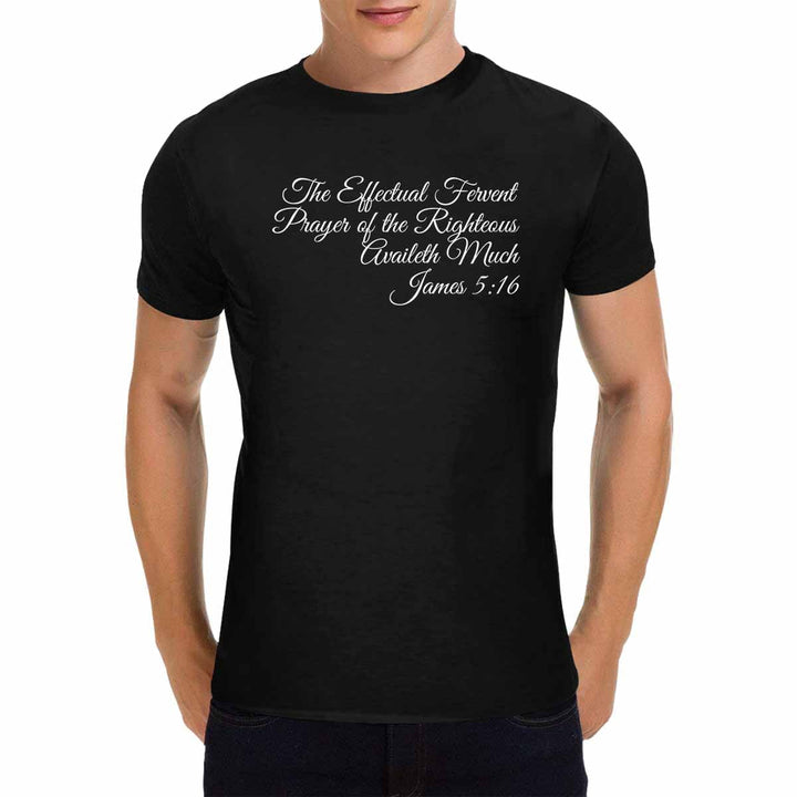 Mens T-shirt James 5:16 Inspirational Graphic Tee - Mens | T-Shirts