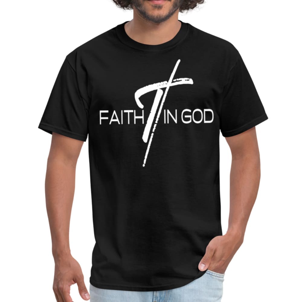 Mens T-shirt Faith In God Graphic Tee - Mens | T-Shirts