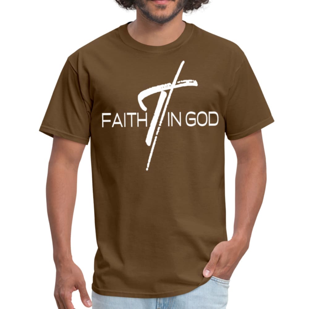 Mens T-shirt Faith In God Graphic Tee - Mens | T-Shirts