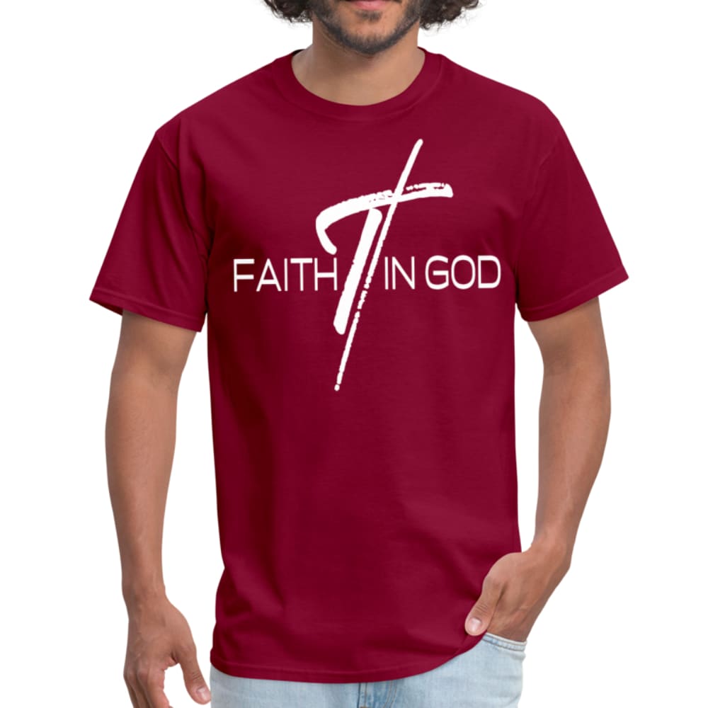 Mens T-shirt Faith In God Graphic Tee - Mens | T-Shirts