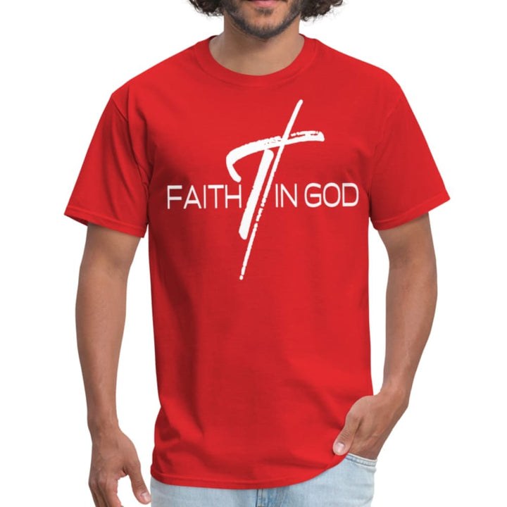 Mens T-shirt Faith In God Graphic Tee - Mens | T-Shirts