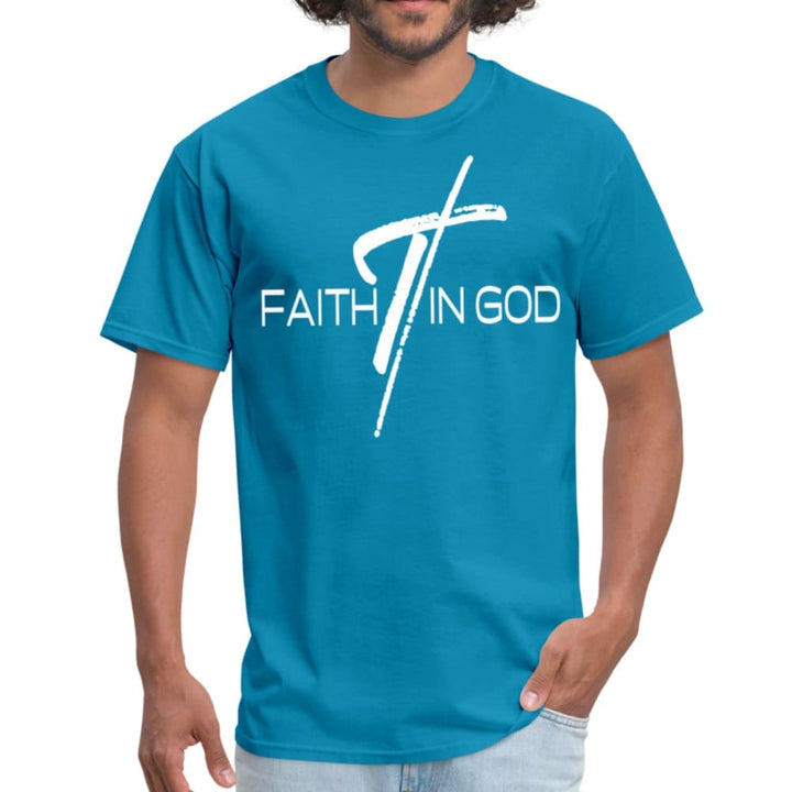 Mens T-shirt Faith in God Graphic Tee - Mens | T-Shirts