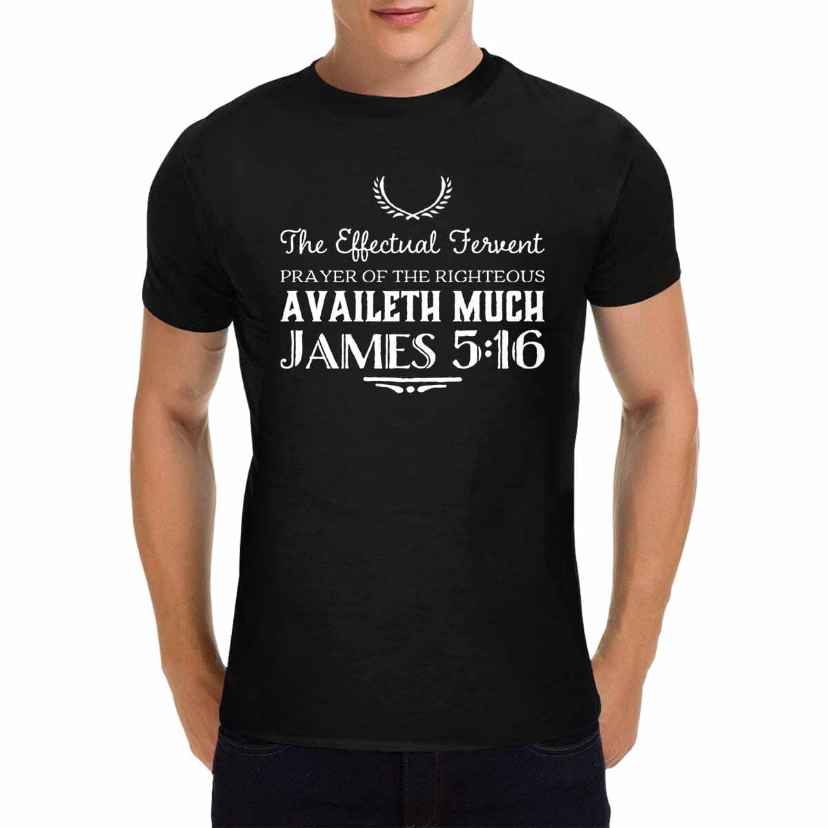Mens T-shirt James 5:16 Inspirational Graphic Tee - Mens | T-Shirts