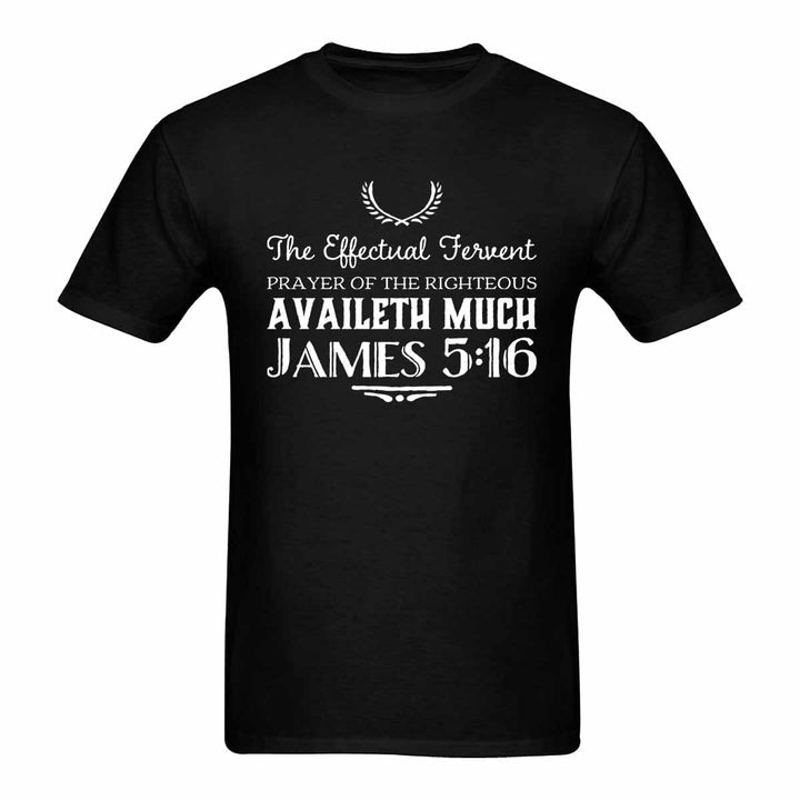 Mens T-shirt James 5:16 Inspirational Graphic Tee - Mens | T-Shirts