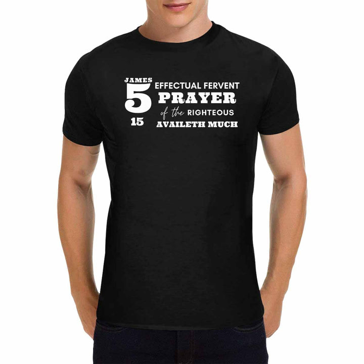 Mens T-shirt James 5:16 Inspirational Graphic Tee - Mens | T-Shirts