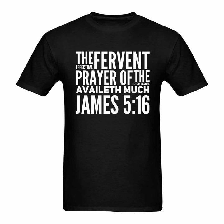 Mens T-shirt James 5:16 Inspirational Graphic Tee - Mens | T-Shirts