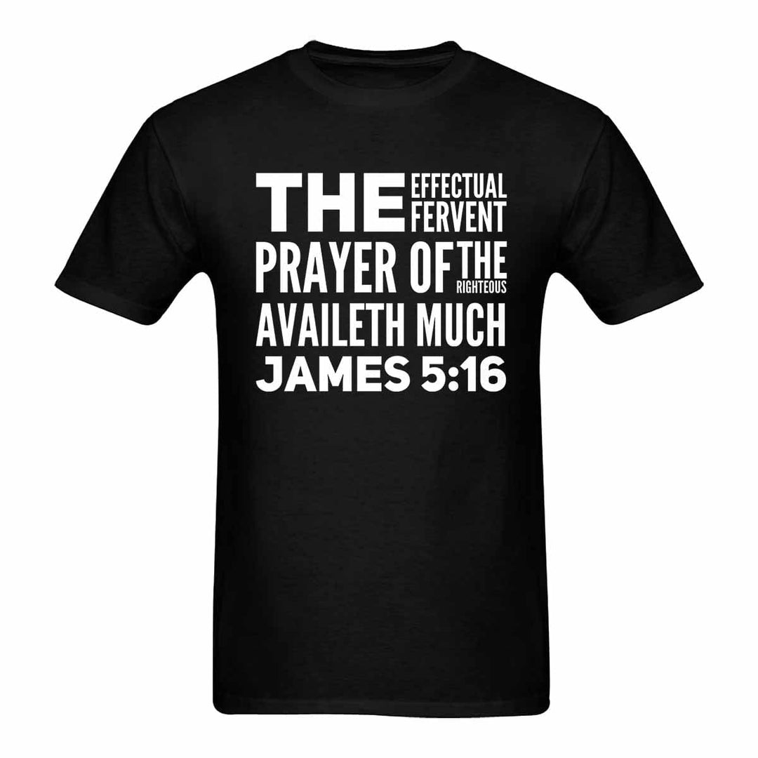 Mens T-shirt James 5:16 Inspirational Graphic Tee - Mens | T-Shirts