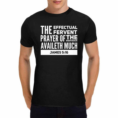 Mens T-shirt James 5:16 Inspirational Graphic Tee - Mens | T-Shirts