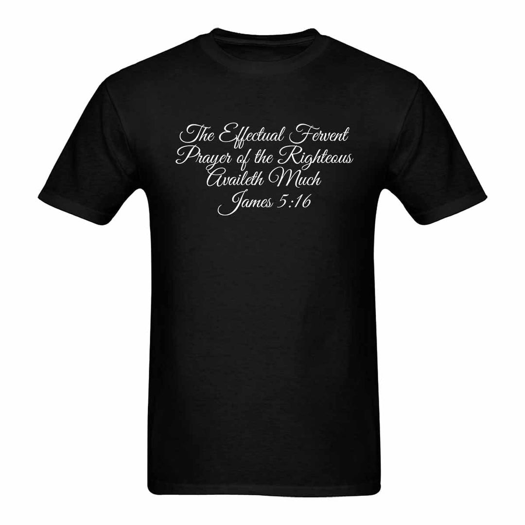 Mens T-shirt - James 5:16 Inspirational Graphic Tee - Mens/T-Shirts