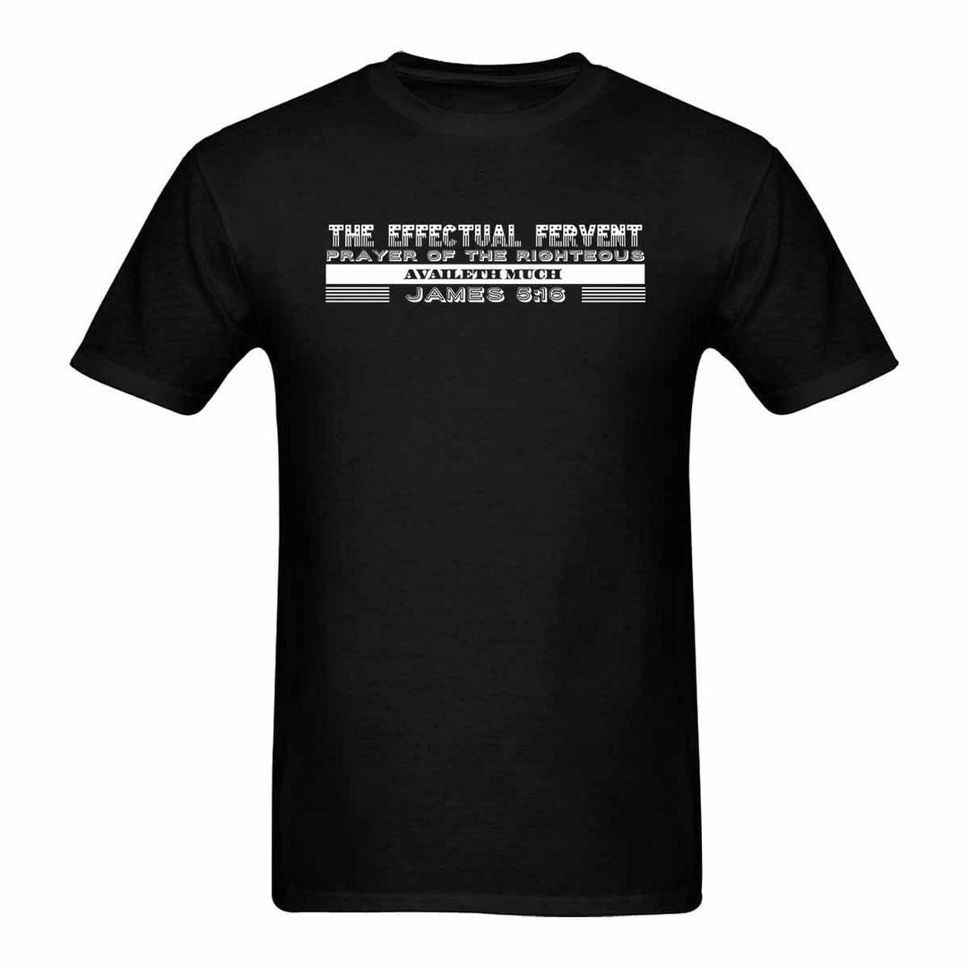 Mens T-shirt James 5:16 Inspirational1 Black Graphic Tee - Mens | T-Shirts