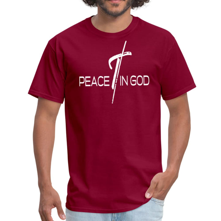 Mens T-shirt Peace in God Graphic Tee - Mens | T-Shirts