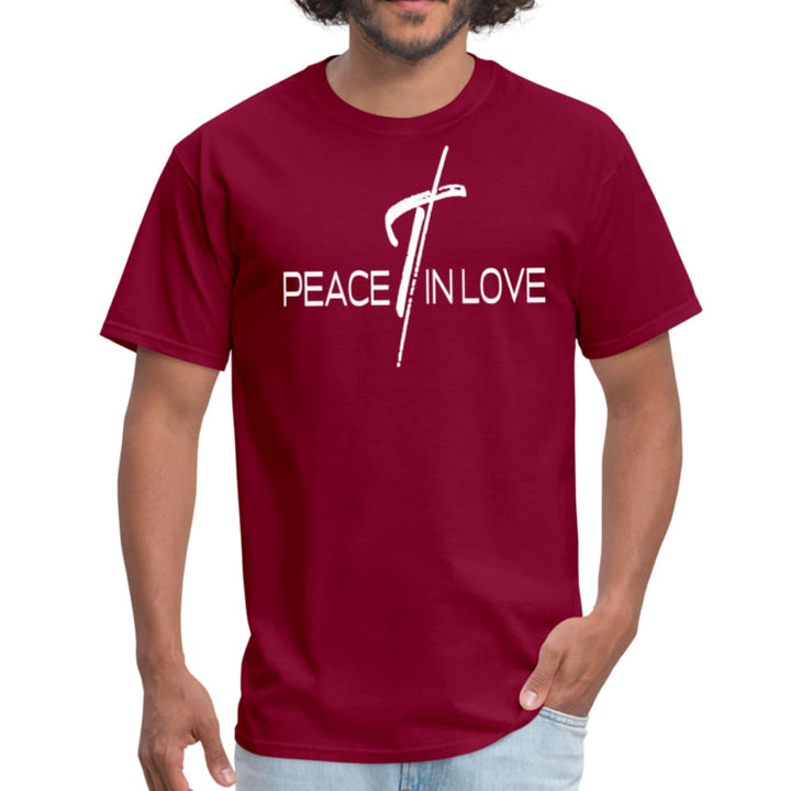 Men’s T-shirt Peace in Love Graphic Tee - Mens | T-Shirts