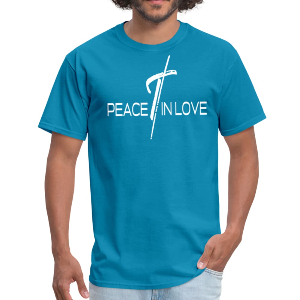 Men’s T-shirt Peace in Love Graphic Tee - Mens | T-Shirts