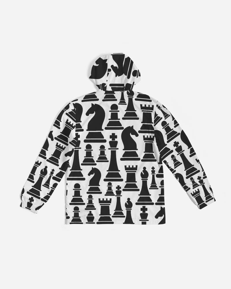 Mens Windbreaker Jacket / Chess Print - Mens | Jackets | Windbreakers