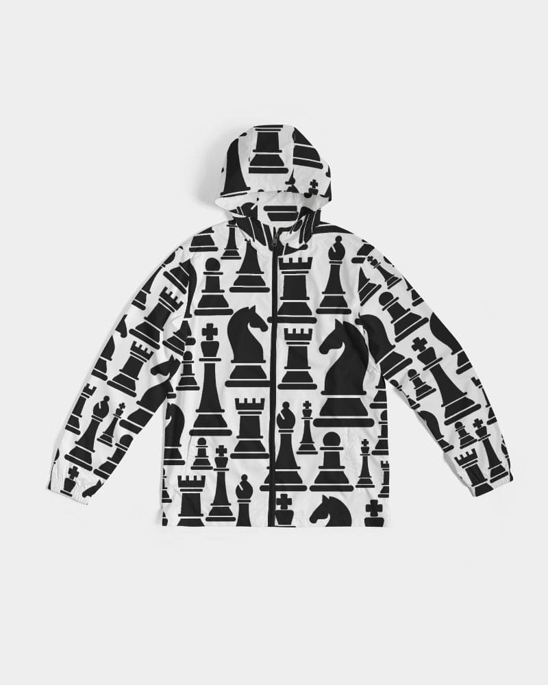 Mens Windbreaker Jacket / Chess Print - Mens | Jackets | Windbreakers