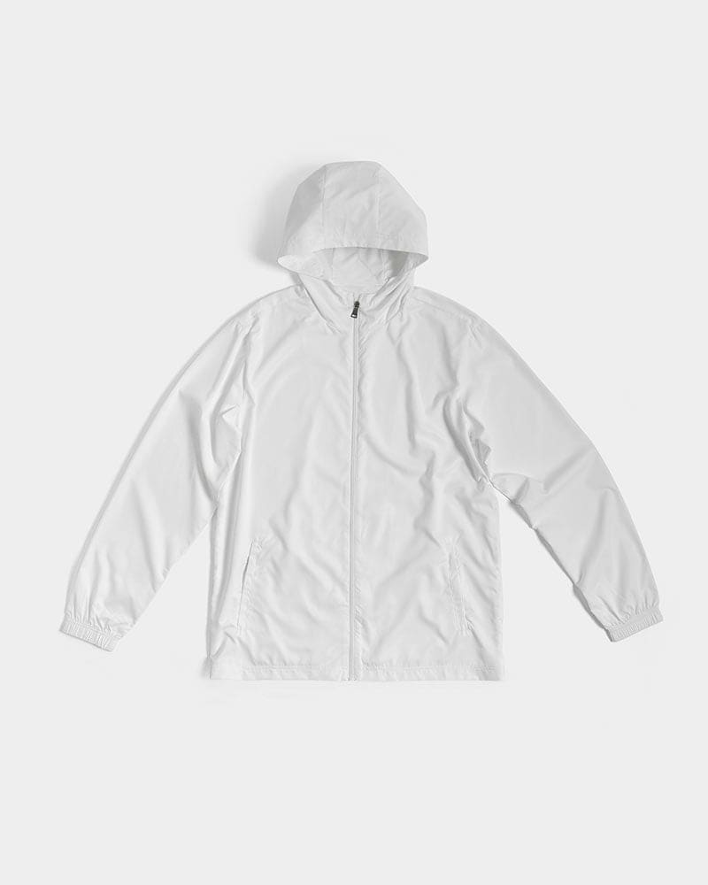 Mens Windbreaker Jacket with Hood White - Mens | Jackets | Windbreakers