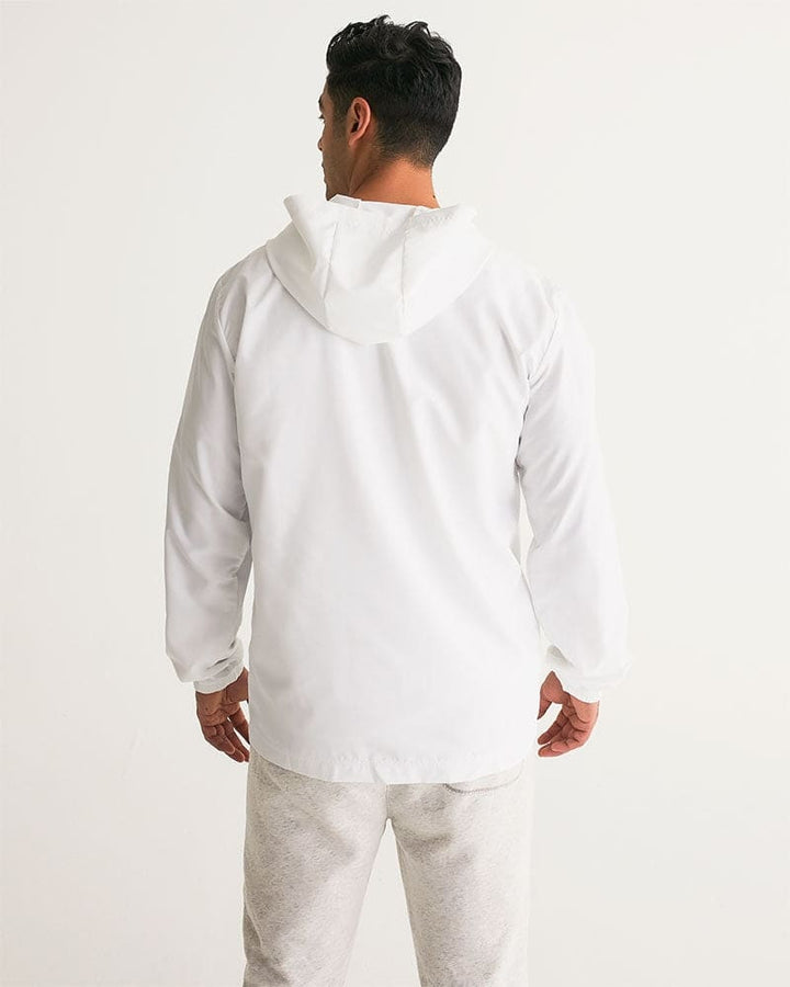 Mens Windbreaker Jacket with Hood White - Mens | Jackets | Windbreakers