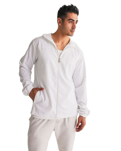 Mens Windbreaker Jacket With Hood White - Mens | Jackets | Windbreakers